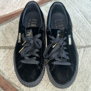 Vintage Fenty black velvet creepers